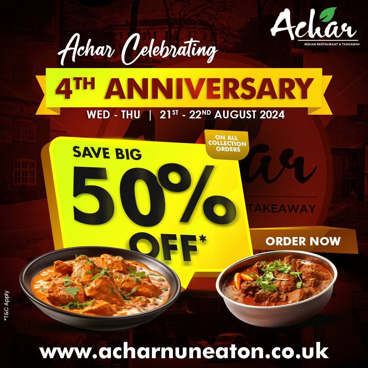 Achar Raetaurant offer